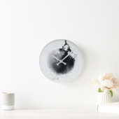 2時にコーヒーの時間だ ラウンド壁時計 (ホーム)