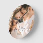 2時結婚間 ラウンド壁時計 (傾斜)