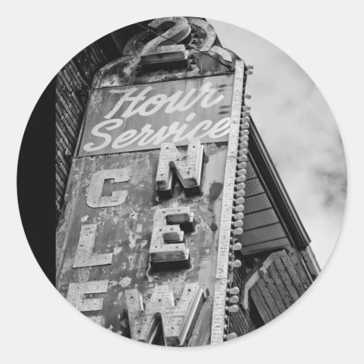 2時間サービス ラウンドシール (正面)