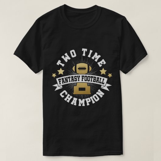 2時間ファンタジーサッカーチャンピオンTシャツ勝利 Tシャツ (デザイン正面)