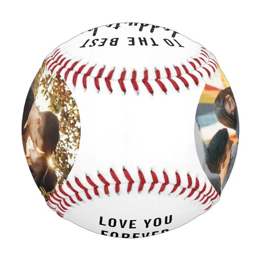 2最高のつの写真ファースト父の日 野球ボール (裏面)