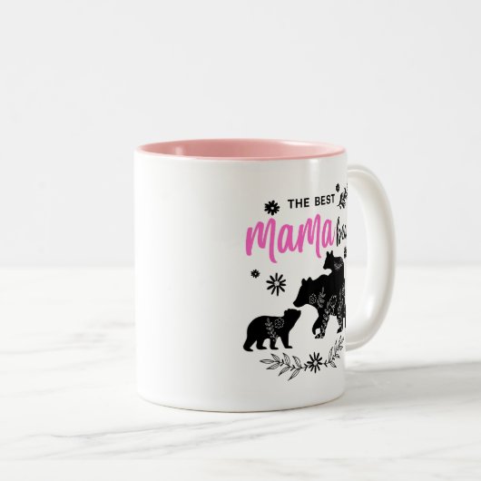 2最高の匹の熊が熊の子を ツートーンマグカップ (正面右)