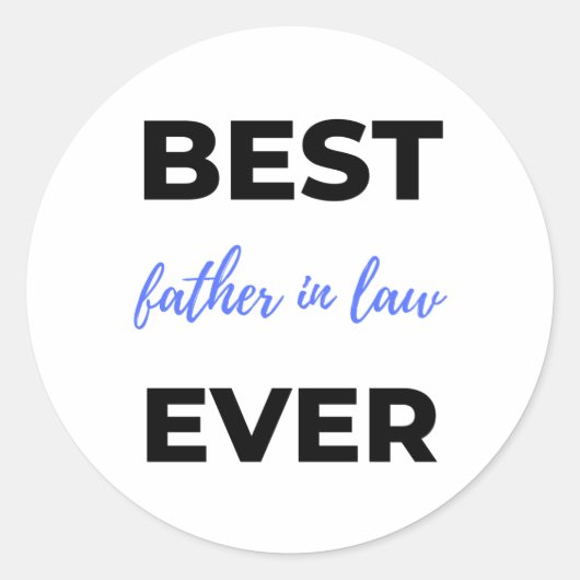 2最高の年間の義理の父 ラウンドシール (正面)