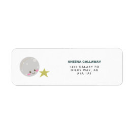 2月かわいい2nd誕生日宇宙銀河系かわいい ラベル