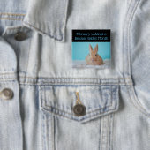 2月が保護ウサギの月ボタンを採用 缶バッジ (インサイチュ)