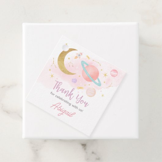 2月と星の誕生日パーティースクエア フェイバータグ (インサイチュ)