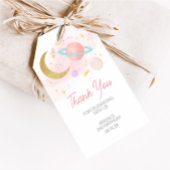 2月と星の誕生日パーティーメッセージカード ギフトタグ