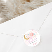 2月と星の誕生日パーティー ラウンドシール