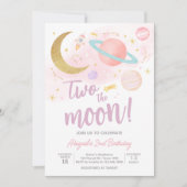 2月と星の誕生日パーティー 招待状 (正面)