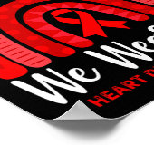 2月に我々は赤リボンハート病のアワレ行く ポスター (角)