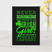 2月に生まれた 誕生日 アイリッシュガール 女性 ママ カード (黄色い花)