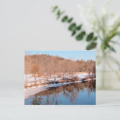 2月のアシュエロット川の反射 ポストカード (スタンド正面)