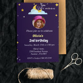 2月のセコンバースデーガールバースデーパーティー 招待状