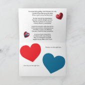 2月のデートナイトにカスタマイズ可能なギフトカード サンキューカード (内部)