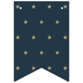 2月のネイビーブルーボーイ2nd誕生日 バンティングフラッグ (第2の旗)