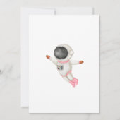 2月のピンクの女の子2nd誕生日 招待状 (裏面)