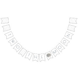 2月のホワイトシルバーボーイ2nd誕生日 バンティングフラッグ