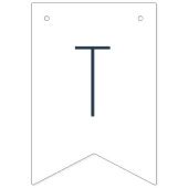 2月のホワイトシルバーボーイ2nd誕生日 バンティングフラッグ (第3の旗)