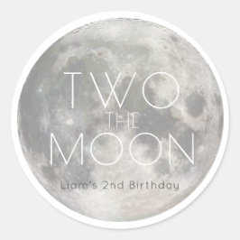 2月のホワイトシルバーボーイ2nd誕生日 ラウンドシール