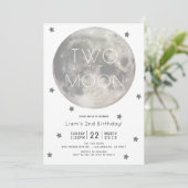 2月のホワイトシルバーボーイ2nd誕生日 招待状 (スタンド正面)