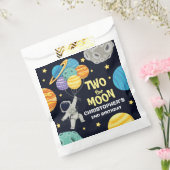 2月の外側宇宙ブルー2nd誕生日パーティー フェイバーバッグ (封をした状態)