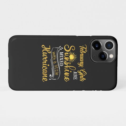 2月の女の子が陽光を浴び、小さなハリケーンが交錯 iPhoneケース (裏面横)