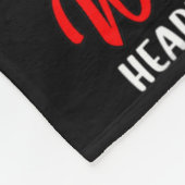 2月の女性We衣服レッド – ハート病阿波 フリースブランケット (角)