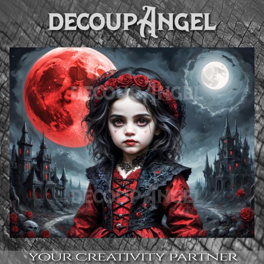 2月の子 – デコページ –  薄葉紙