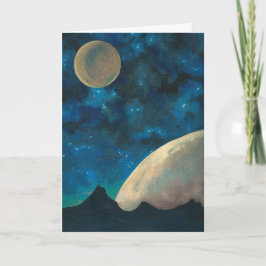 2月の宇宙グリーティングカード カード