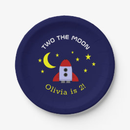 2月の宇宙ロケット船2回目の誕生日 ペーパープレート
