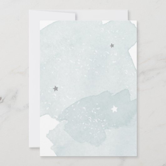 2月の宇宙飛行士宇宙少年の第2の誕生日インビ 招待状 (裏面)