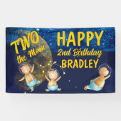 2月の宇宙2nd誕生日パーティーバナー 横断幕 (横)