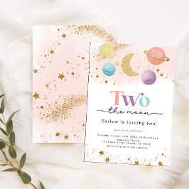 2月の宇宙2nd誕生日招待状 案内状