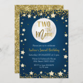 2月の海軍招待状、2番目の誕生日 招待状 (正面/裏面)