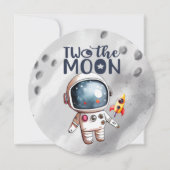 2月の男の子2日の誕生日 招待状 (正面)