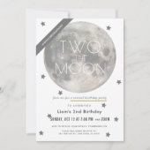 2月の白いシルバーボーイバーチャル2nd誕生日 招待状 (正面)