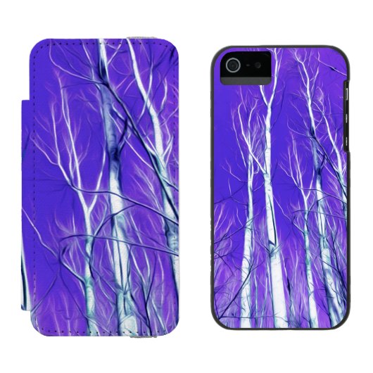 2月の白い木々の青い空 INCIPIO iPhoneウォレットケース (並び)