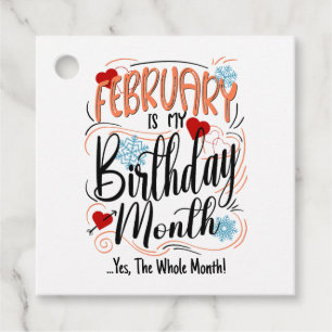2月の私の誕生日月。Yes、全体の月 フェイバータグ