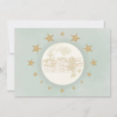 2月の緑の金ゴールドニュートラル2番目の誕生日イン 招待状 (裏面)