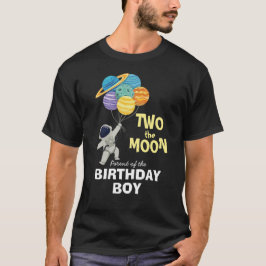 2月の親の誕生日少年宇宙 Tシャツ