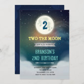 2月の誕生日パーティーの招待 招待状 (正面/裏面)