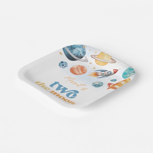 2月の誕生日パーティープレート ペーパープレート (傾斜あり)