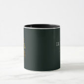 2月の誕生花の名入れマグカップ - 金箔加飾 マグカップ (中央)