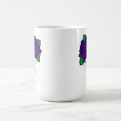 2月の誕生花クラウンアートのオーダーメイド コーヒーマグカップ (中央)