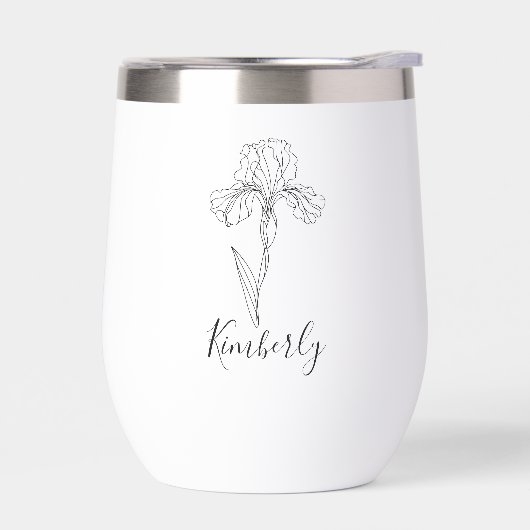 2月の誕生花　アイリス (左面)