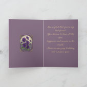 2月の誕生花 ヴィオラ フラワーズ アールヌーヴォー ス カード (内部)