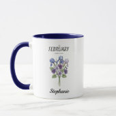 2月の誕生花 自然愛好家 ホイームシカル マグカップ (左)