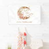 2月の金ゴールドフローラ女の子の誕生日パーティー 横断幕 (インサイチュ)