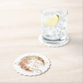 2月の金ゴールドフローラ女の子2歳の誕生日 ペーパーコースター (インサイチュ)