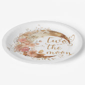 2月の金ゴールドフローラ女の子2歳の誕生日 ペーパープレート (アングル)